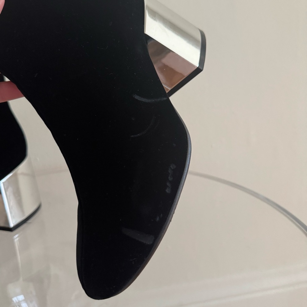 Maison Margiela MM6 Velvet Silver boots black 39 - Picture 5 of 16